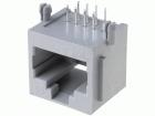 TELEFONCSATLAKOZÓ ALJZAT  8/8 90° print nyitott (TZB463) (RJ45GPCB)PBF 130243