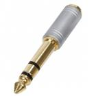 ÁTALAKíTÓ 6.3mm SZTEREO dugó - 3.5mm SZTEREO aljzat PROFI ARANYOZOTT(SAC007)