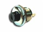 1ák. Nyomógomb 1x záró fém/fek. 1A 125V D=14/12mm SP058SW RoHSc.