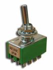 4ák. 2áll. Karos 4xváltó fém műk. 6A 125V AC szer.furat:6mm MS500P MIYAMA