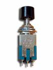 2ák. 2áll. Nyomó 2xváltó fém/fek. 3A 125V AC szer.furat:6mm MS197SCHW MIYAMA