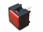 Taszt.Nyomógomb 1x záró 30V 20mA 10x10mm piros 8x8mm műk.RoHS ST1034ROT RADIOHM