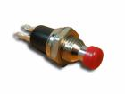 1ák. Nyomógomb 1x záró piros 0.3A 250V szer.furat:7mm (09041)