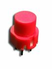 Taszt.Nyomógomb 1x záró 100V 100mA D=12/9mm piros DT6R/HIGHLY RoHSc.