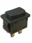 1ák. Nyomógomb 1x záró fek/fek. 6A 250V PBF 15x21mm 1846.3201/ PS516->R13-516