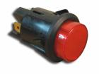 2ák. Nyomógomb 2x záró fek/pir.vil.16A 250 V ARCO AE-C7054AFNAA D=28x34.7-25mm furat