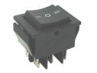 2ák. 3áll. Billenő 2xváltó fek/fek. 15A 250V 25x33.4mm RS2032C0BK