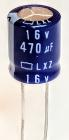 470 uF 16 V RAD    10x12.5  2# LOW ESR LXZ NIPPON CHEMI-CON 105°C